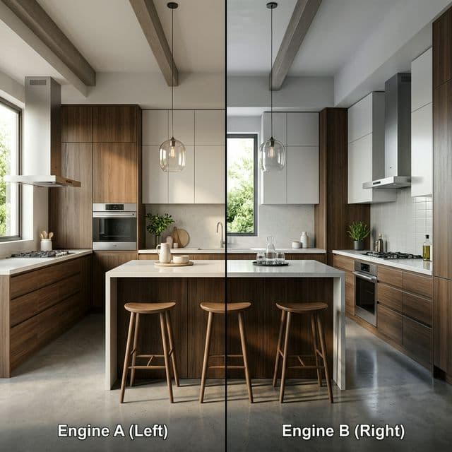 Corona Render vs V-Ray: Mimari Çizimler İçin Hangisi Daha İyi? (2026 Karşılaştırması) - Mimari Render Blog Makalesi
