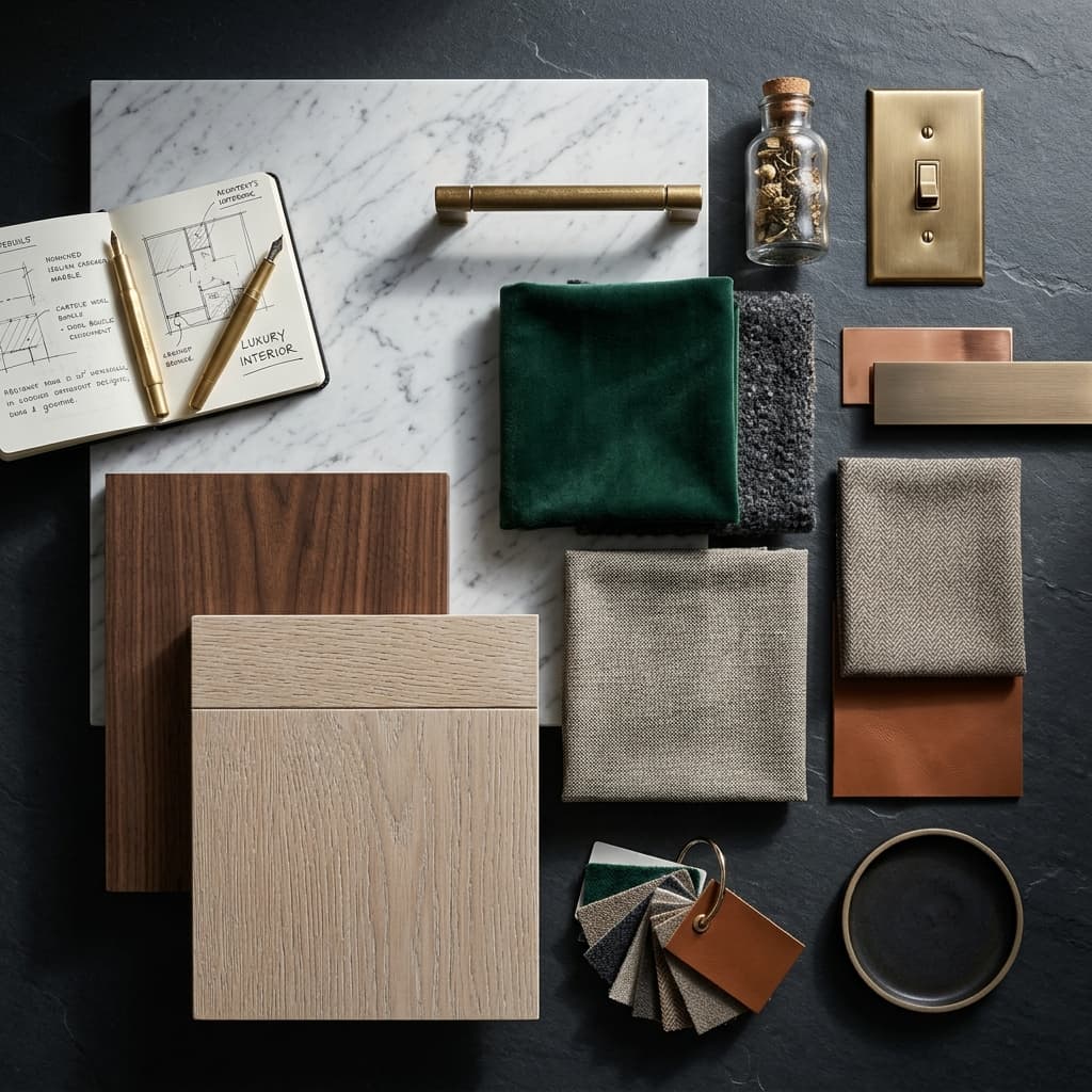 İç Mimarlık Malzemeleri ve Moodboard Çalışması